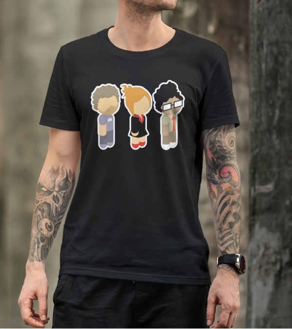 Chibi Roy Moss And Jen IT Crowd T-Shirt