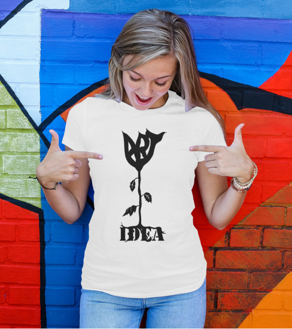 ART IDEA Flower T-Shirt