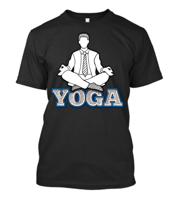 Businessman Posing Yoga Sketch T-Shirt