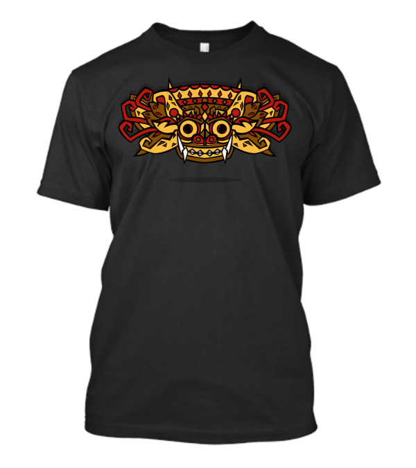 Barong Mythical Balinese Creature Mask T-Shirt