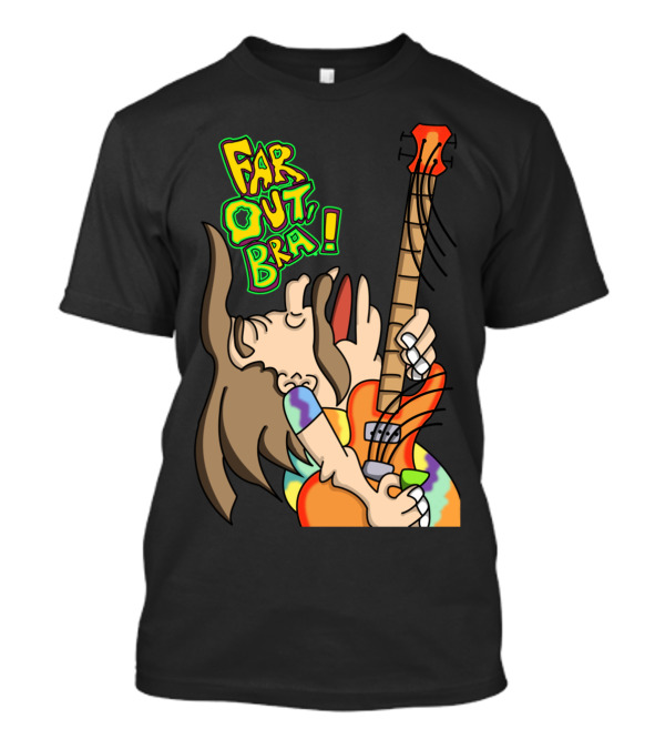 Far Out Bra Hippie Guitar Jams T-Shirt