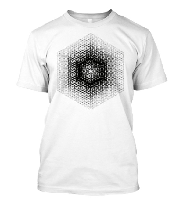 Hexagonal Flower Of Life Cube T-Shirt