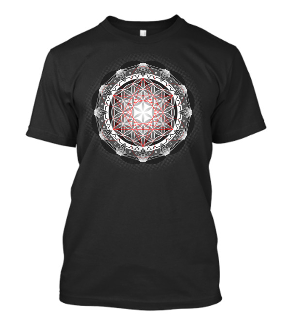 Flower Of Life Mandala Geometric Sacred Geometry T-Shirt