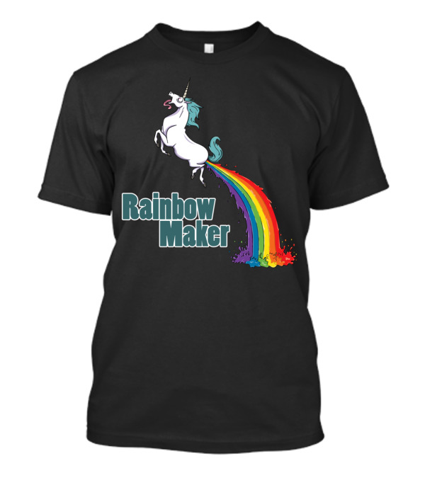 Unicorn Rainbow Maker With Colorful Trail T-Shirt