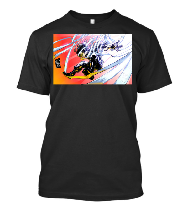 Eraserhead Mad Gray Dynamic Action Manga Style Hero T-Shirt