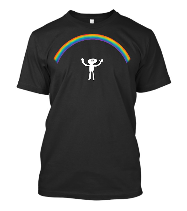Rainbow Man Under Colorful Arc T-Shirt