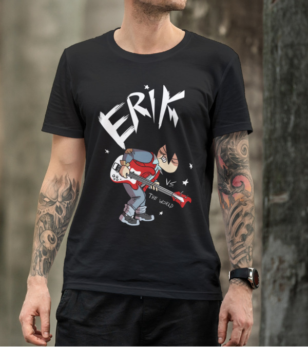 Erik Vs The World Guitar Rock Star Battle T-Shirt