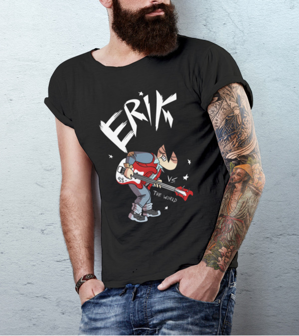 Erik Vs The World Guitar Rock Star Battle T-Shirt