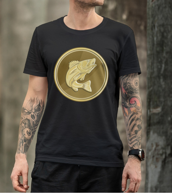 Golden Barramundi Coin T-Shirt