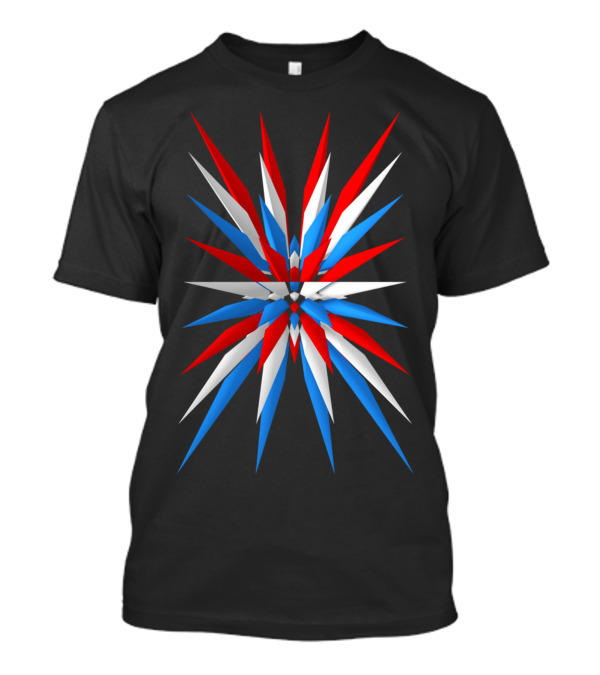 Ameriviruz Red Blue White Starburst T-Shirt