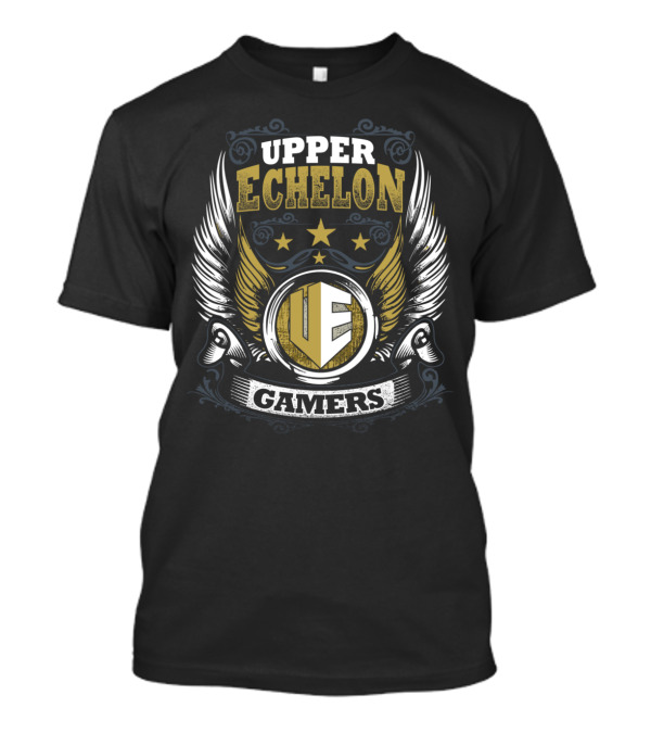 Upper Echelon Gamers Gold Wings Crest T-Shirt