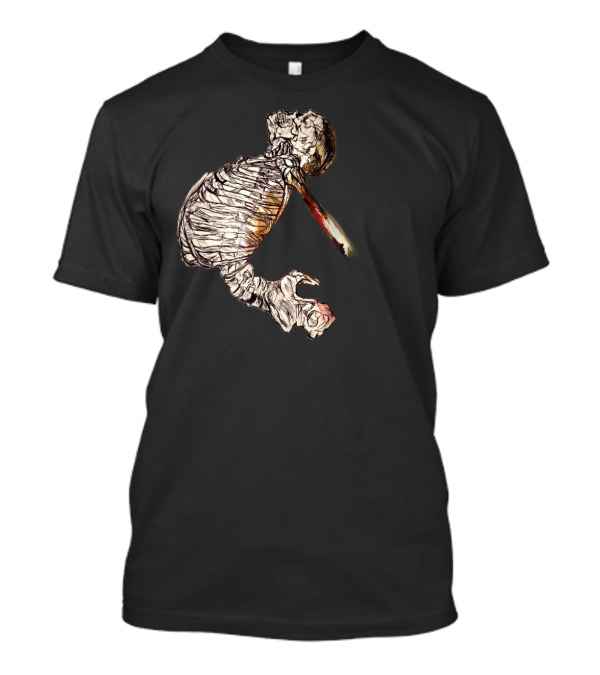 Love And Death Skeleton With Flaming Torch T-Shirt