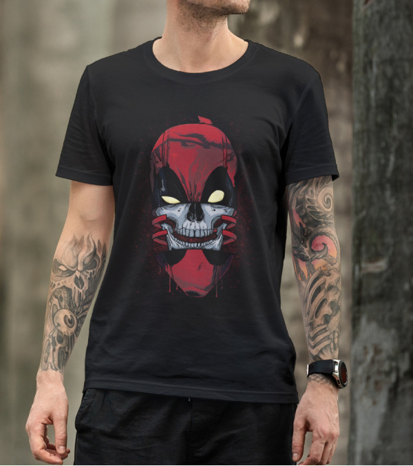Deadpool Skull Mask Reveal T-Shirt