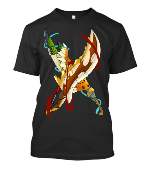 Blood Is Thicker Than Water Vibrant Fusion Of Scales And Feathers T-Shirt