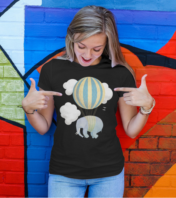 Escape From The Circus Elephant Balloon Adventure T-Shirt
