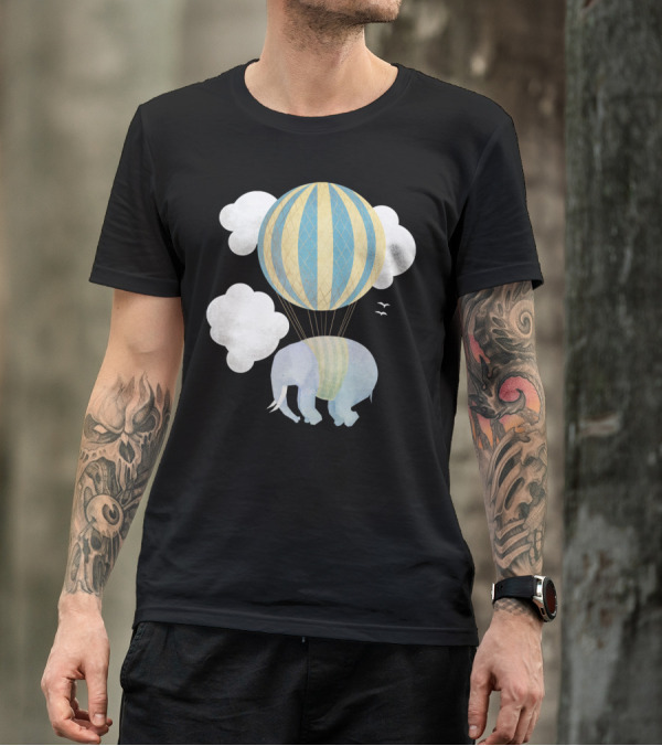 Escape From The Circus Elephant Balloon Adventure T-Shirt