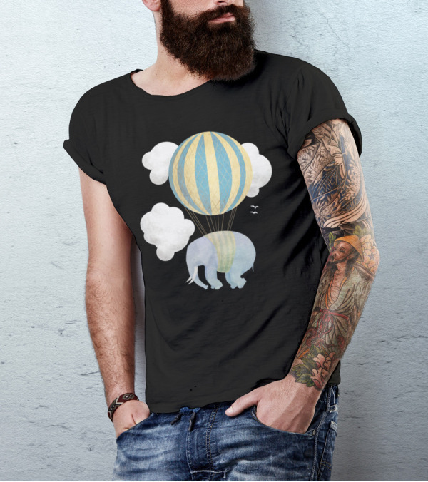 Escape From The Circus Elephant Balloon Adventure T-Shirt