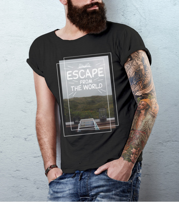 Escape From The World Book Lover Reader T-Shirt