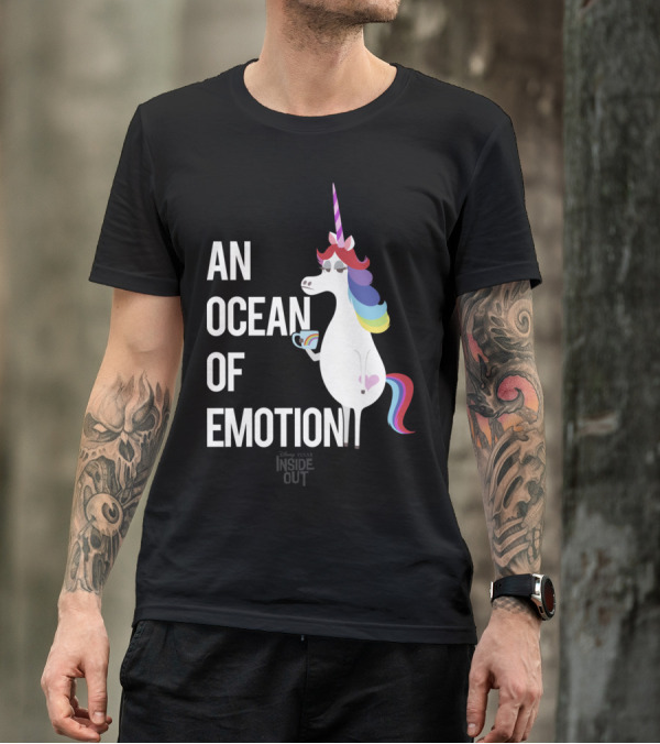 Inside Out An Ocean Of Emotion Rainbow Unicorn Coffee T-Shirt