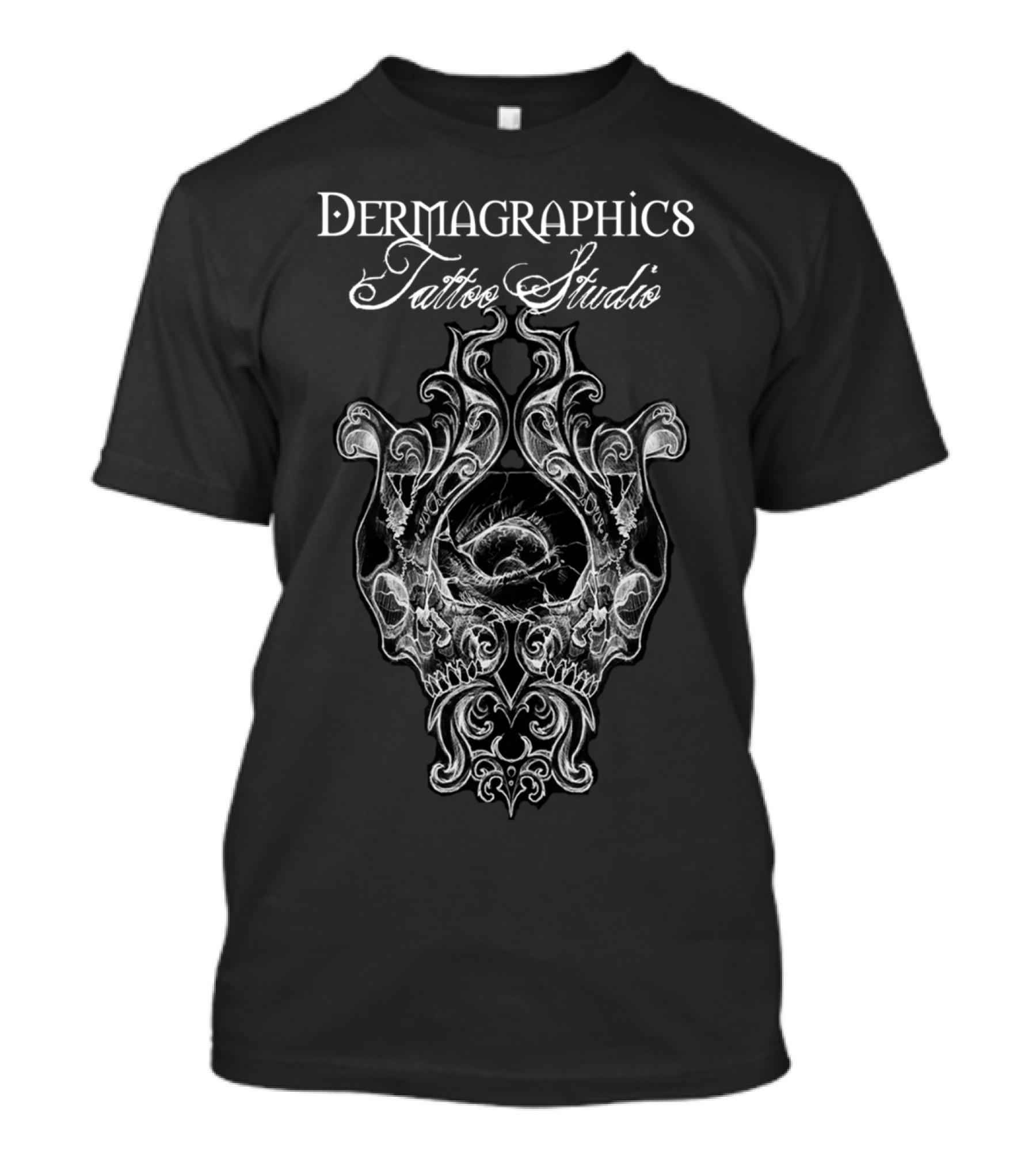 Dermagraphics Tattoo Studio Skull And Eye T-Shirt
