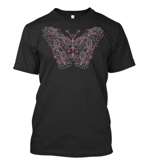 Butter Fly Paisley Jewel T-Shirt