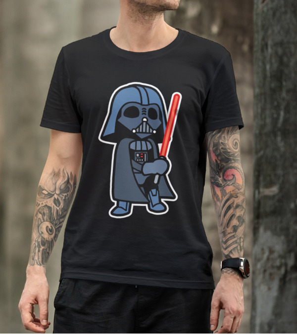 Vader Pop Figure With Red Lightsaber T-Shirt