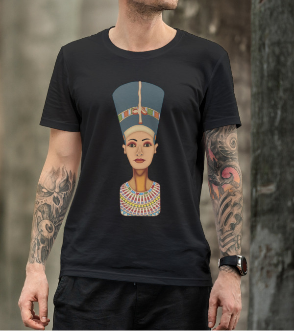 Nefertiti Ancient Egyptian Queen Bust T-Shirt