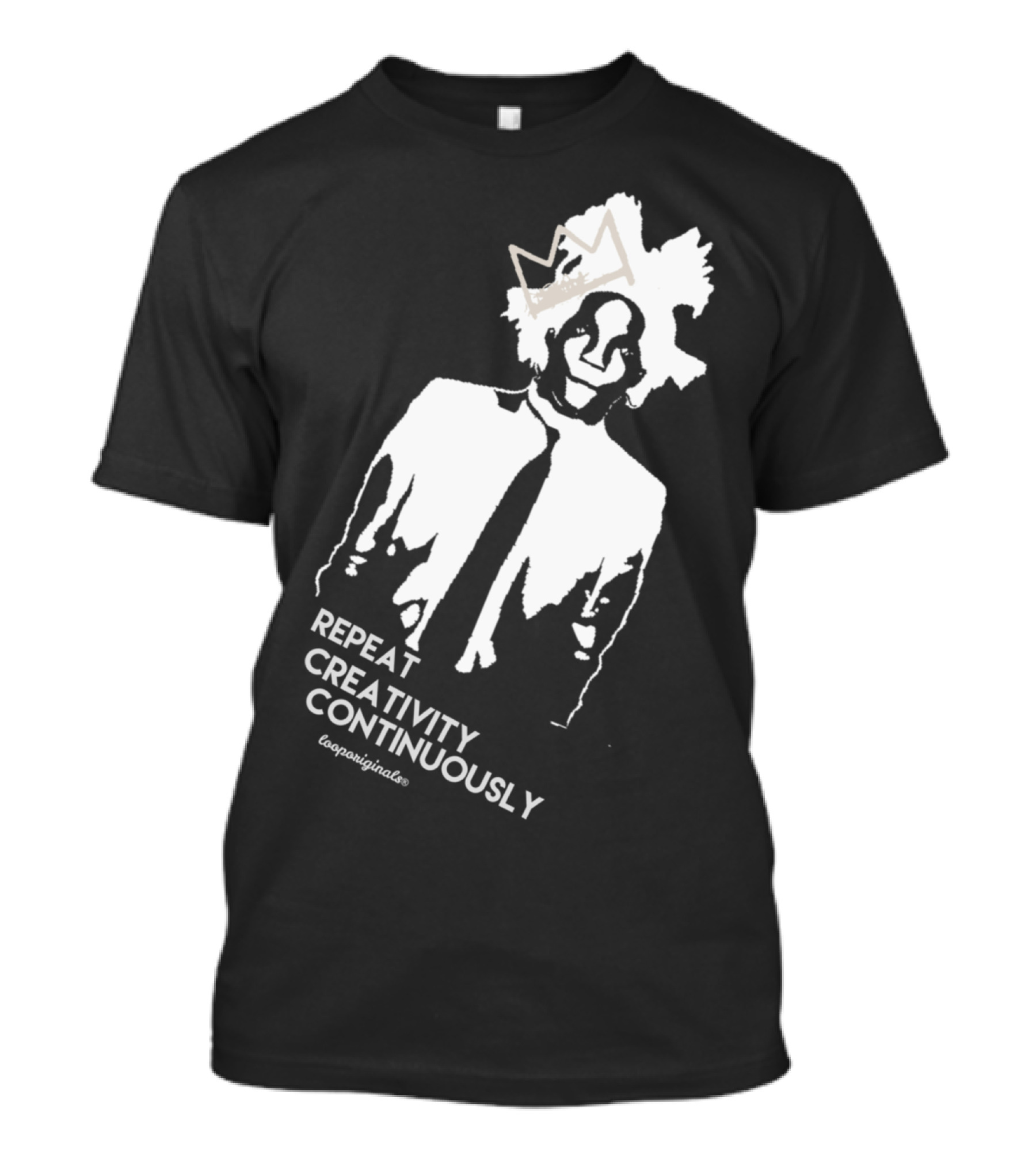 Repeat Creativity Continuously Iconic Portrait With Crown T-Shirt