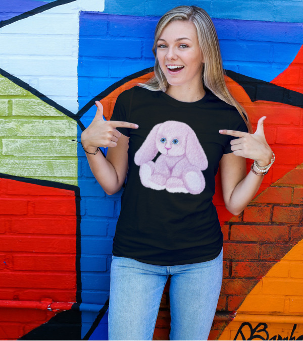 Fluffy Pink Bunny Rabbit T-Shirt