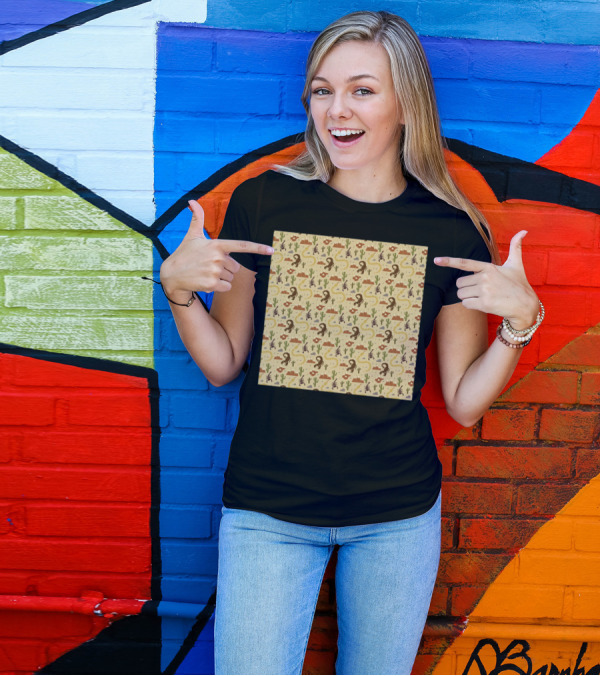 Desert Life Cactus Snake Scorpion T-Shirt