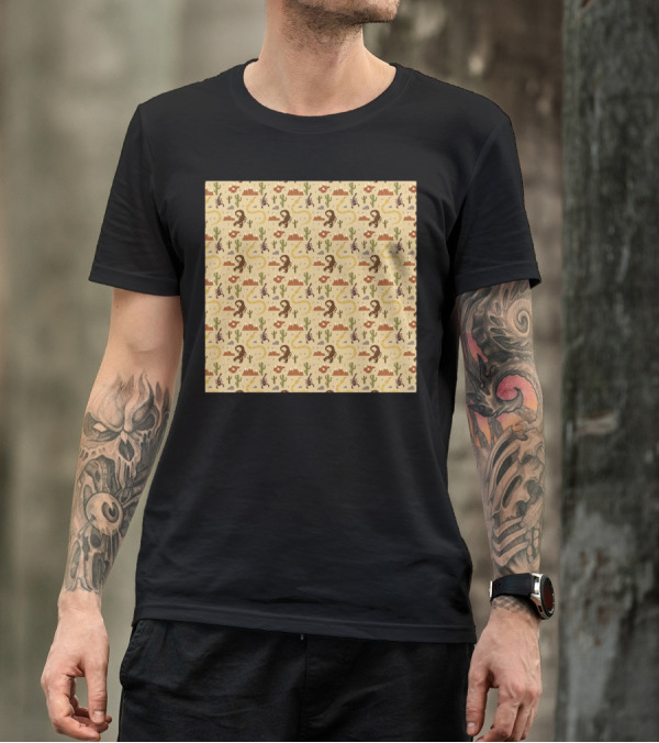 Desert Life Cactus Snake Scorpion T-Shirt