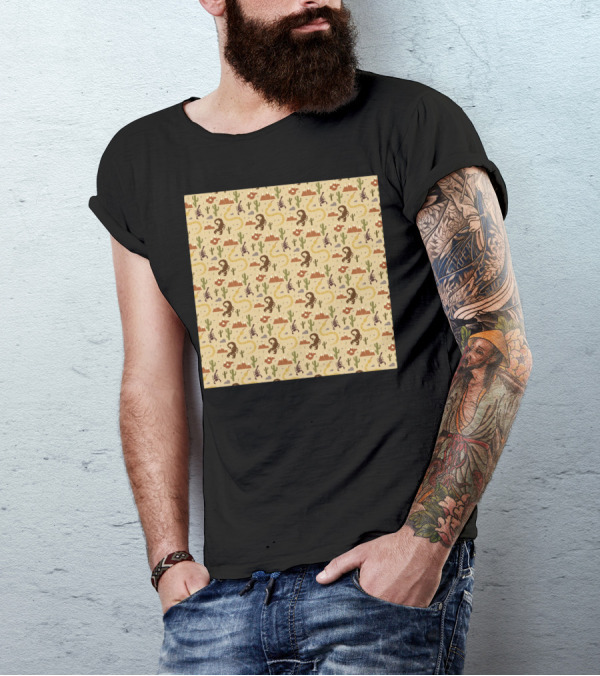 Desert Life Cactus Snake Scorpion T-Shirt