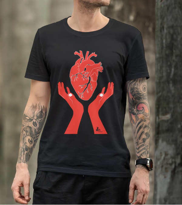Valuable Heart By Penfold Hands Holding Anatomical Heart T-Shirt