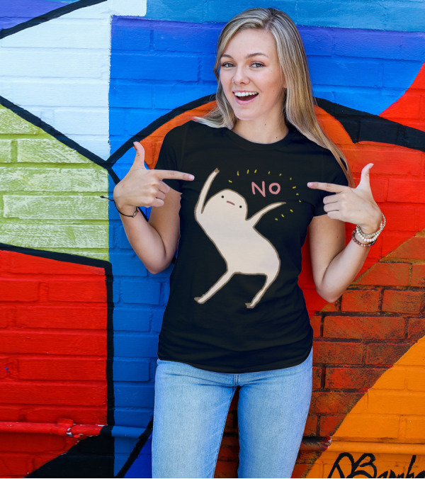 Honest Blob No Dancing Posed Character T-Shirt
