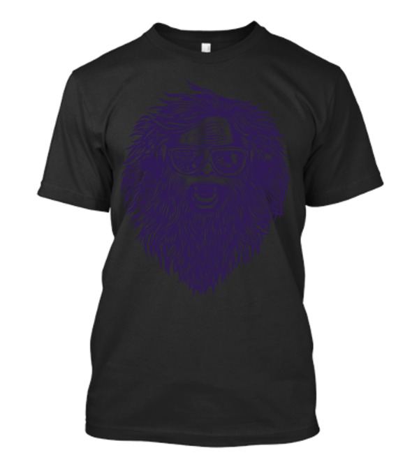 Nerds Rule Geeky Bearded Face With Glasses T-Shirt