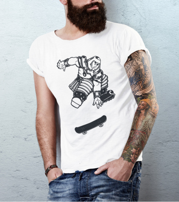 Ran Man Extreme Masters Of Univers Skateboarding Warrior T-Shirt