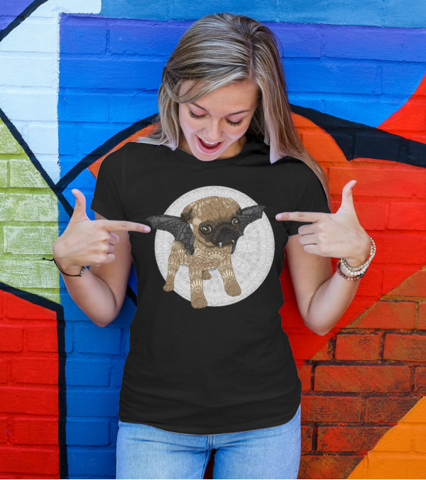 Vampuger Puppy Mya Vampire Bat-Winged T-Shirt