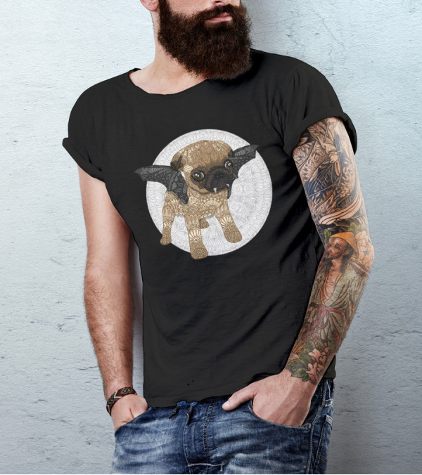 Vampuger Puppy Mya Vampire Bat-Winged T-Shirt
