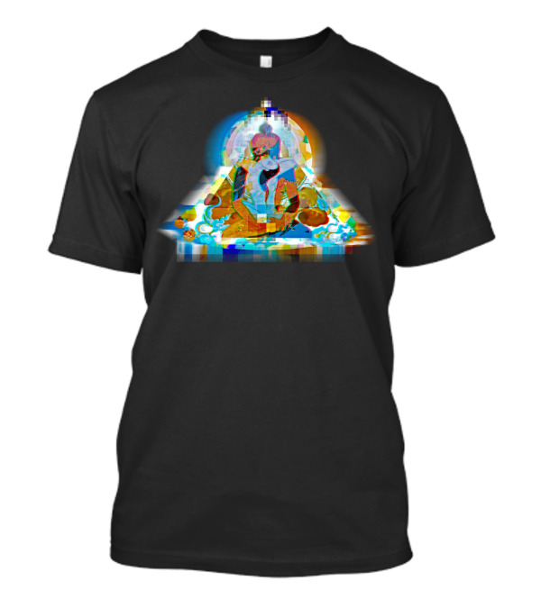 Analogital Tantra Glitched Buddha Meditation T-Shirt