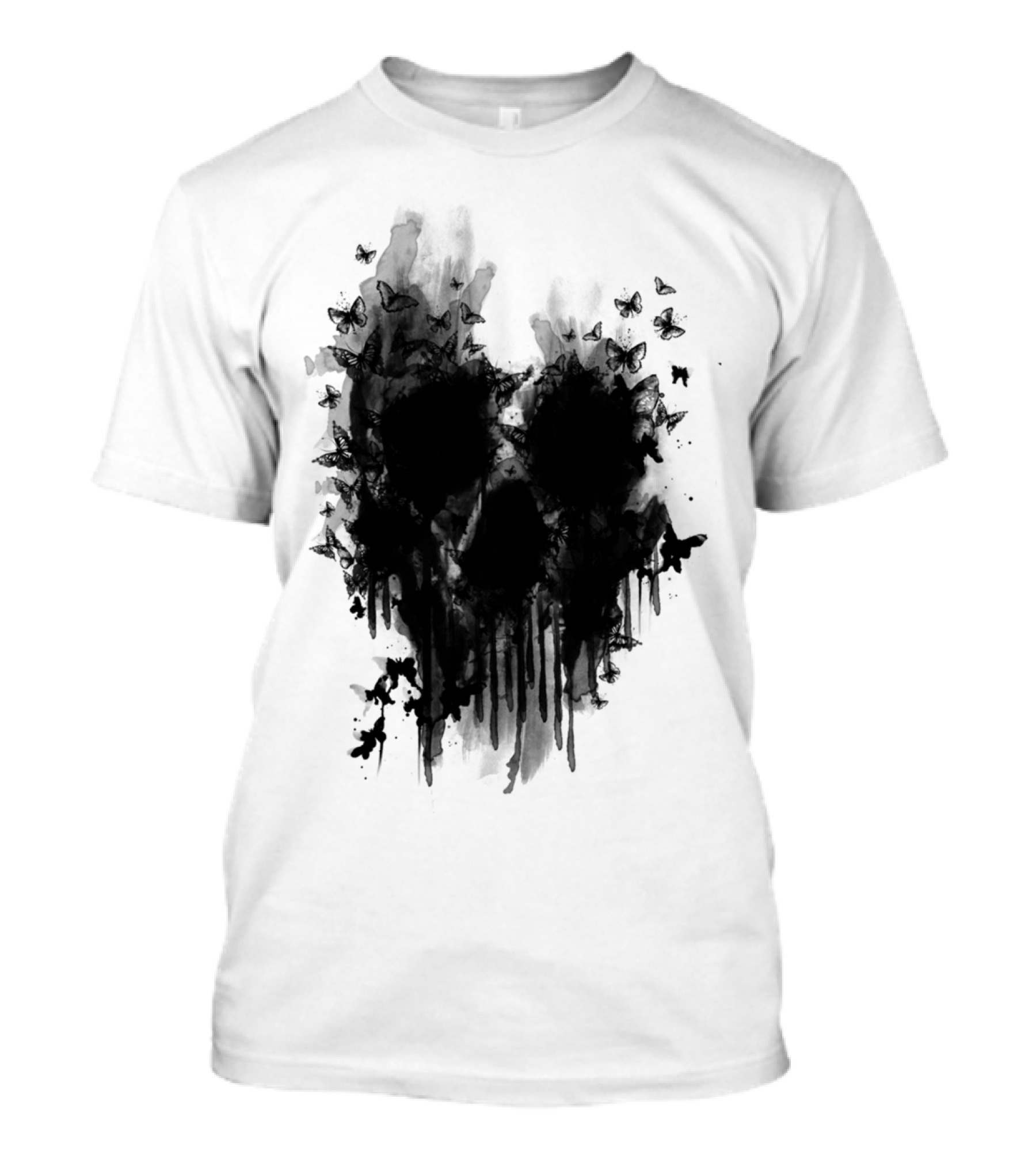 Butterfly Skull By Jun Salazar T-Shirt