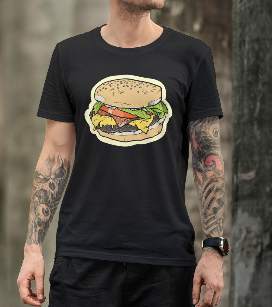 BLT Cheeseburger Sandwich Lettuce Tomato Bacon T-Shirt