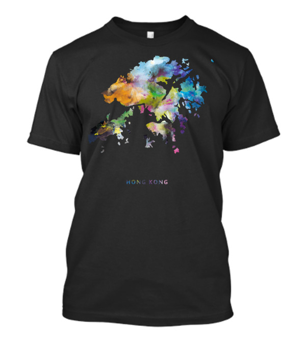 Hong Kong Watercolor Map Hong Kong T-Shirt