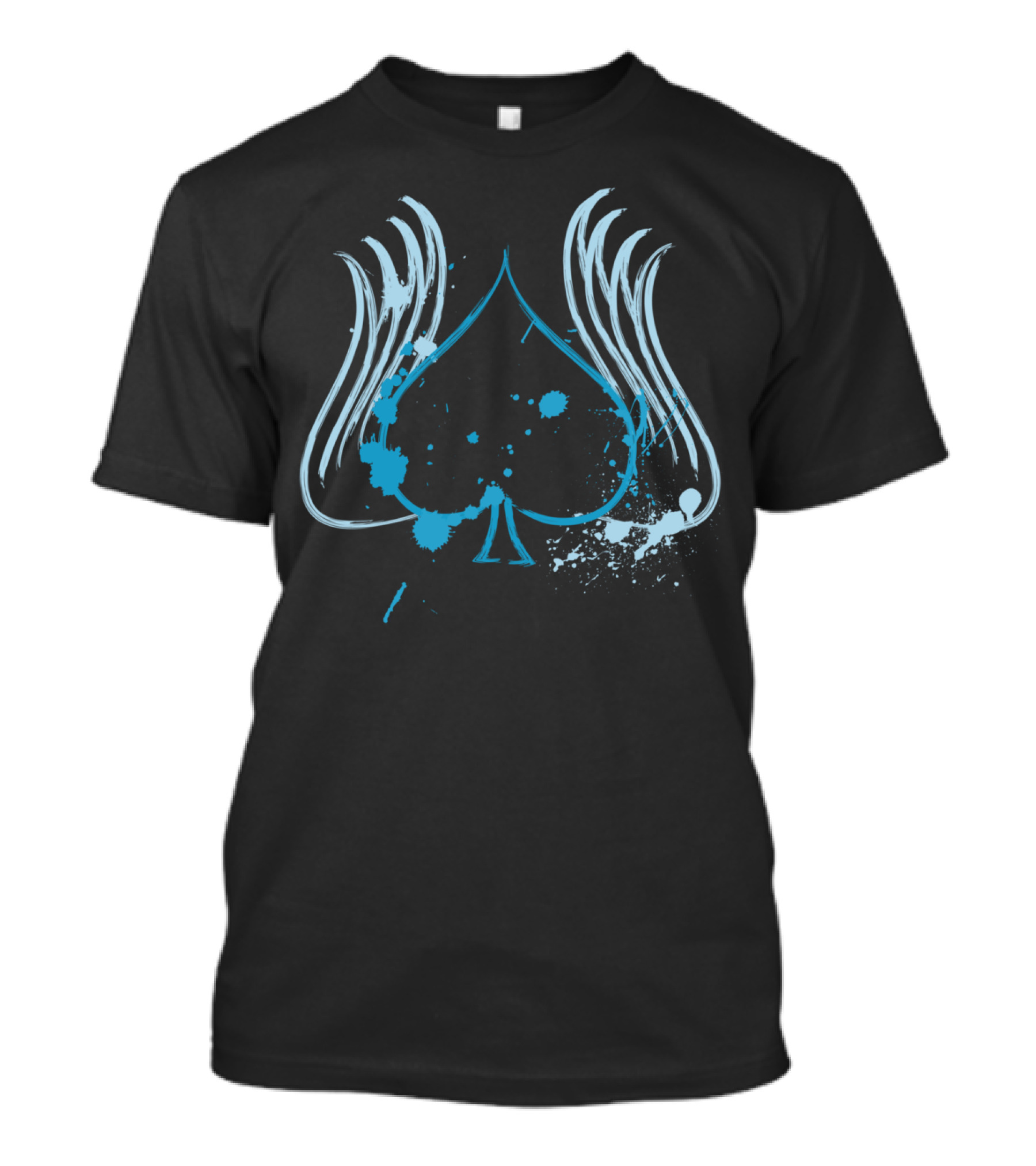 Blue Ace Wings Splatter T-Shirt