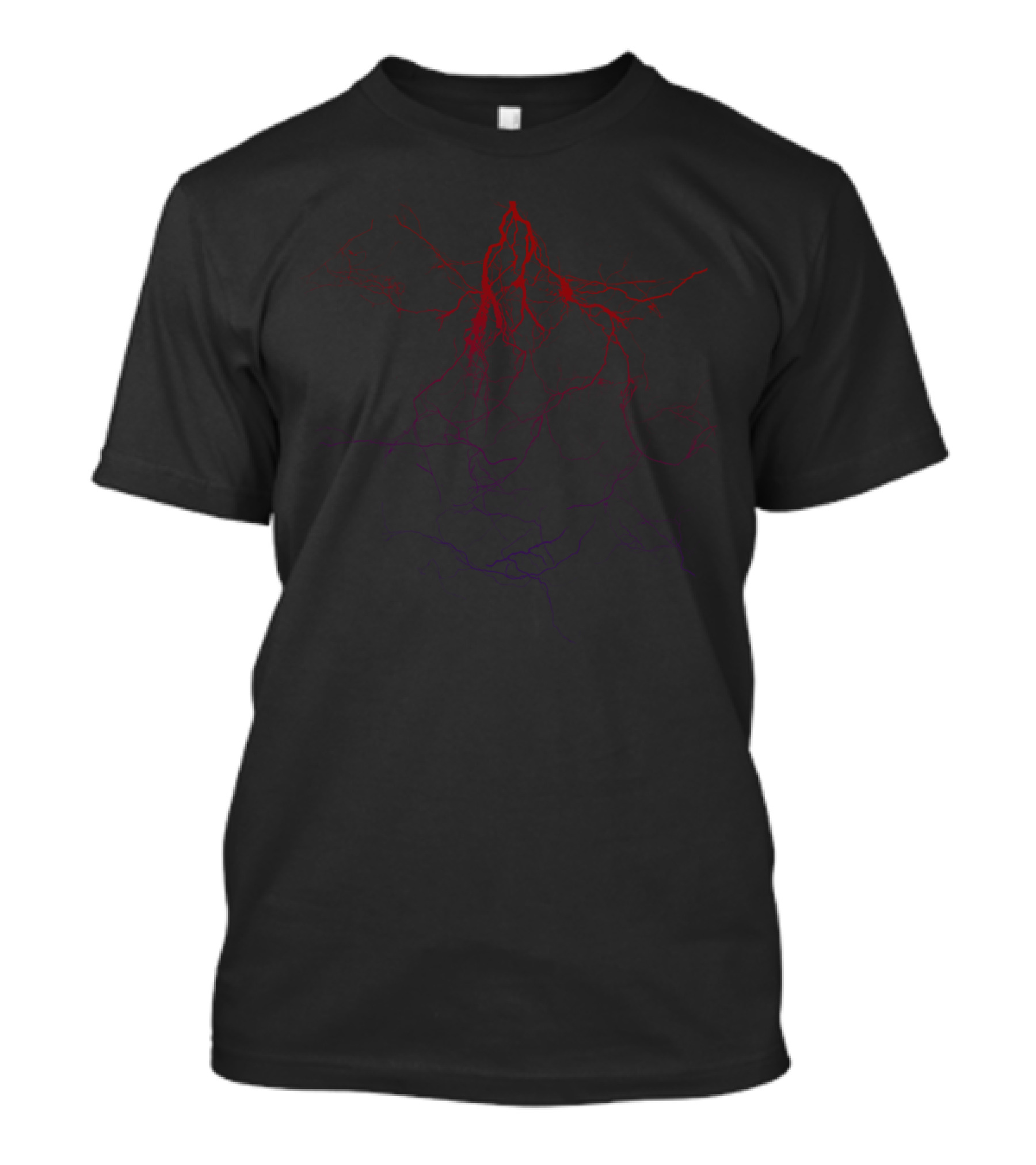 Veins Of Anatomy Red Network T-Shirt