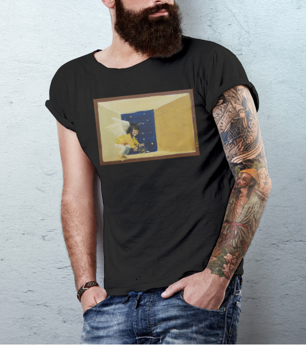 Raskal Angel 01 Starry Night Window Scene T-Shirt