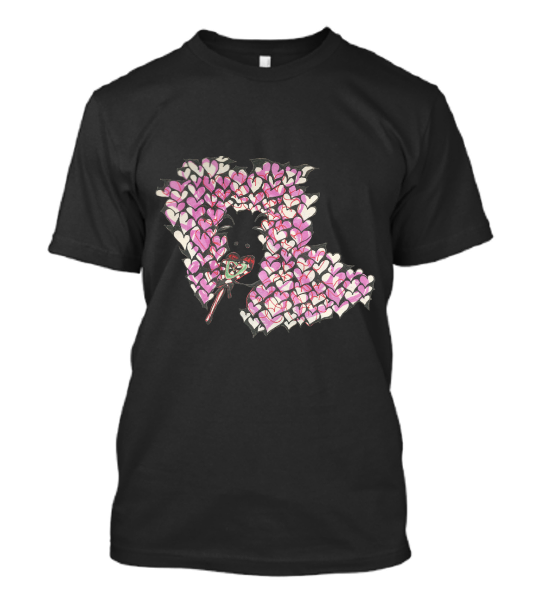 Lovely Lollipop Heart Love T-Shirt