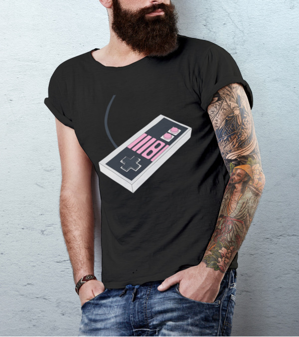NES Controller 8-Bit Retro Gaming Nostalgia T-Shirt
