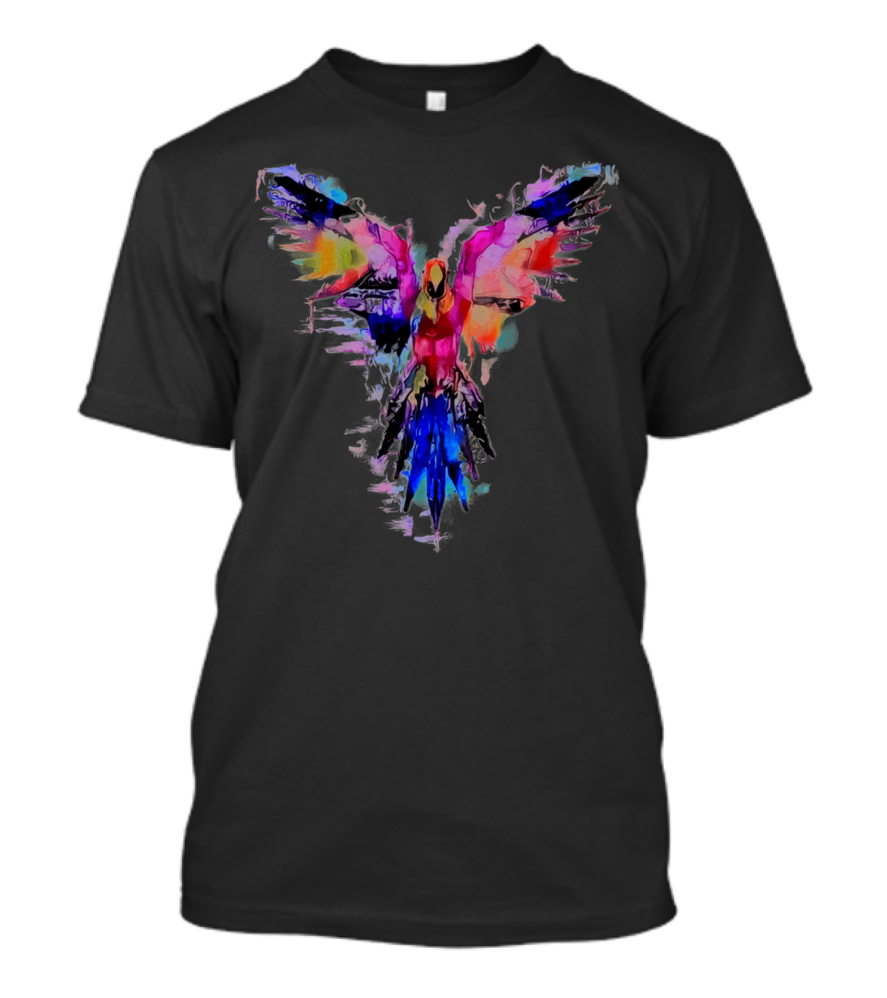 Flying Bird Colorful Abstract Wings T-Shirt