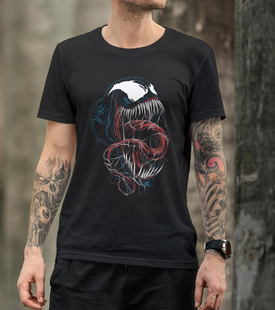 Venom Unhinged Tongue And Teeth T-Shirt