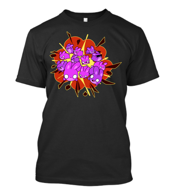 Bwunny Mug Exploding Kawaii Purple Rabbits Comic Burst T-Shirt